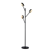 Podna lampa Senso 3xLED 25W 3000K mat crna Elmark