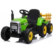 WORKERS elektricni traktor s sporednim kolosijekom, zeleni, stražnji pogon, 12V baterija
