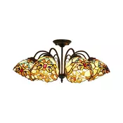 Brilagi - Tifani vitražni plafonski luster MIRABELLA 8xE27/60W/230V precnik 68 cm