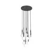 Open Design OR85372 - Lestenec na žici ERO 10xG9/8W/230V črna