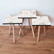 Hanah Home Set klub stocica 3Shp157, 3 komada, Plava