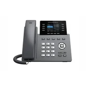 Grandstream GRP2624 SIP telefon, 2,8 TFT bar zaslon, 12 SIP računa, 4 priključka, 2x1Gb, WiFi, BT