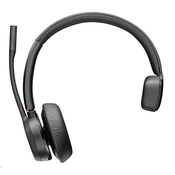 Poly Voyager 4310 MS Teams brezžične slušalke, adapter BT700 USB-A, mono, stojalo za polnjenje