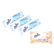 Blazinice za odstranjevanje ličil 3x100 kosov + intimni vlažni robčki LINTEO SATIN 30414