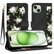 Etui Techsuit FlipCraft za iPhone 15 Plus - flowers of the dawn