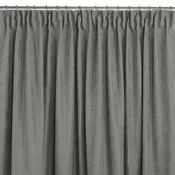Curtain MILANA color gray style classic dragon tape transparent 5 cm chenille 140x175 HOMEDE