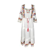 Rody’s forever Obleka Damenkleid S25 weiß/grün , marimea XL bela