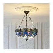 Endon 112250 - Luster na lancu Tiffany DRAGONFLY 3xE27/60W/230V precnik 50 cm
