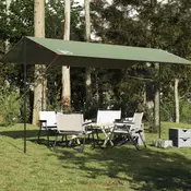 Vidaxl vidaXL Kamperska ponjava, zelena, 500 x 294 cm, vodoodporna