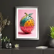 Wallity Dekorativna uramljena slika, 38x53cm, Šarena