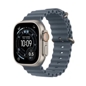 Apple Watch Ultra 3 GPS   Cellular 49mm Ohišje iz naravnega titana s sidrno modrim oceanskim pasom