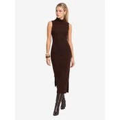 Happiness Istanbul Obleka Maxi temno rjava