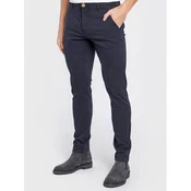 Blend Hlače iz tkanine Natan 20703472 Mornarsko modra Regular Fit