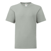 Grey childrens t-shirt in combed cotton Fruit of the Loom