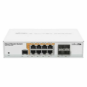 Mikrotik CRS112-8P-4S-IN, Gigabit Ethernet (10/100/1000), Podrška za napajanje putem Etherneta (PoE)