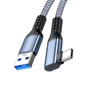 INF USB 3.2 v Type-C kabel — 10Gbps, 60W polnjenje, 90° kot 5 m, (5000277035)