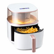 Klarstein Air Bloom, toplozračna friteza, s funkcijo pare, 1500 W, 7,5 litra, 16 programov (OV12-AirBloomWhite)