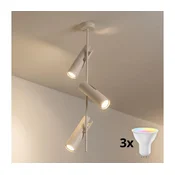 Brilagi - LED RGBW prigušiva luster na stalku BRANCH 3xGU10/6,5W/230V bež