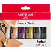 Set akrilnih boja AMSTERDAM dream and create Portrait 6 x 20 ml ()