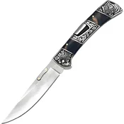 Zložni nož A3159 - 24 / 10,3cm / Črna / Rjava KP39398