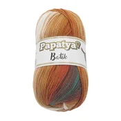 Bellatex PAPATYA BATIK - 100g / 360 m - oranžna, rjava