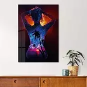 Wallity Dekorativna slika na kaljenom staklu, 30x40cm, Šarena