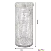Lifetime Okrugla rešetka za mangal i roštilj, 30 cm, Srebrne boje