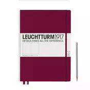 Džepna bilježnica Leuchtturm1917 - A6, bijele stranice, Port Red