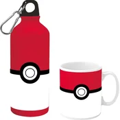 slomart Kids Euroswan bidon 500ml aluminij + kozarec Pokemon