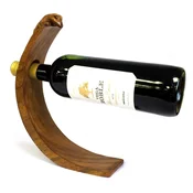 Leseno stojalo za vino – Gekon - Carved from one piece of Suar Wood