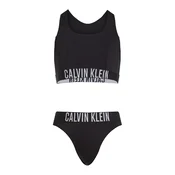 Calvin Klein Swimwear Bikini siva/črna
