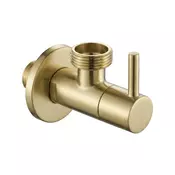Kotnični ventil 1/2 x 3/4 Brush Gold