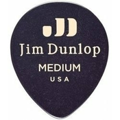 Dunlop 485R-03MD Celluloid Teardrop Black Medium