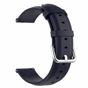 BStrap Leather Lux pašček za Xiaomi Amazfit Bip, navy blue