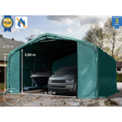 Garažni šotor 6x6 z vrati 4,1x2,9 m - PVC 720 g/m2 negorljiv