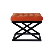 Atelier del Sofa Tabure 50x42x40cm, Crno-Narandžasto