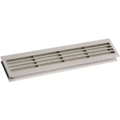 Prezračevalna rešetka za sobna vrata 454 x 90 mm videz inoxa