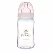 CANPOL BABIES Royal Baby boca sa širokim grlom 240 ml roza