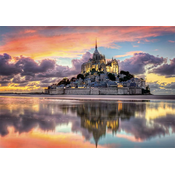 Clementoni - Puzzle Compact Le Magnifique Mont Saint-Michel - 1 000 kosov