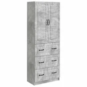 Vidaxl Set omar 2 szt. Betonsko siva 66 x 34,5 x 87 cm Inženirski les