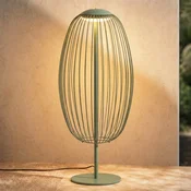 Lucande LED-zunanja stoječa svetilka Richi, zelena, višina 90 cm, IP44 - Sodobni - svetlo zelena, bela - Kovina