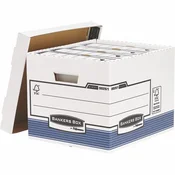 Arhivski spremnik, karton, standardni, BANKERS BOX SYSTEM by FELLOWES, plavi 0026101