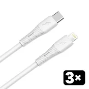 Kabl AVAX CB4308 3X / USB-C to Lightning / 27W / 1.5 m / White
