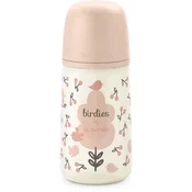Suavinex Birdies Anticolic Baby Bottle steklenička za dojenčke Pink 270 ml