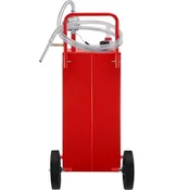 VEVOR Posoda za gorivo 35 galon posoda za gorivo 106x53x53 cm rdeča