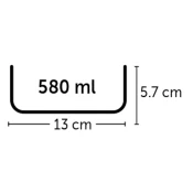 Posoda za živali Avaro RF z vijakom 12cm 580ml Flamingo
