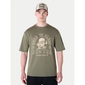 New Era Majica Football Graphic 60596409 Zelena Regular Fit