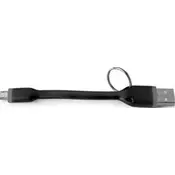 CELLY USB MicroUSB Privjesak kabel 12cm Crni