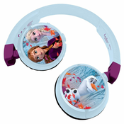Djecje slušalice Lexibook - Frozen HPBT010FZ, bežicne, plave