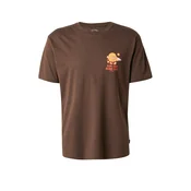 BILLABONG Majica GIMMICKS temno rjava/rumena/grenada/bela